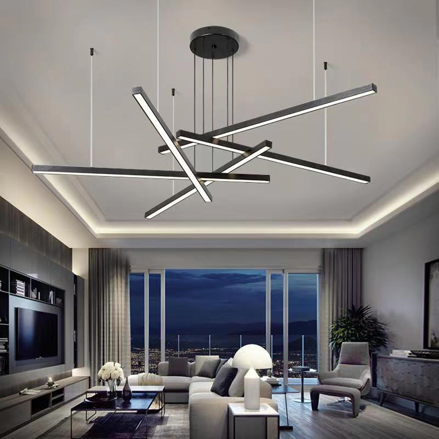 Office Technician - Lámpara colgante LED minimalista moderna, candelabros