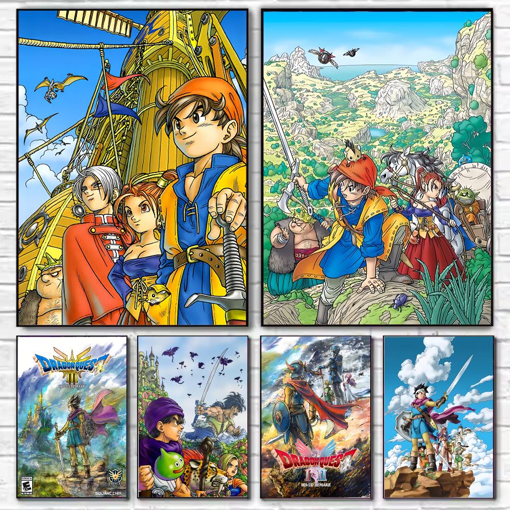 Office Quest - Póster de Game D-Dragon Q-Quest, impresión