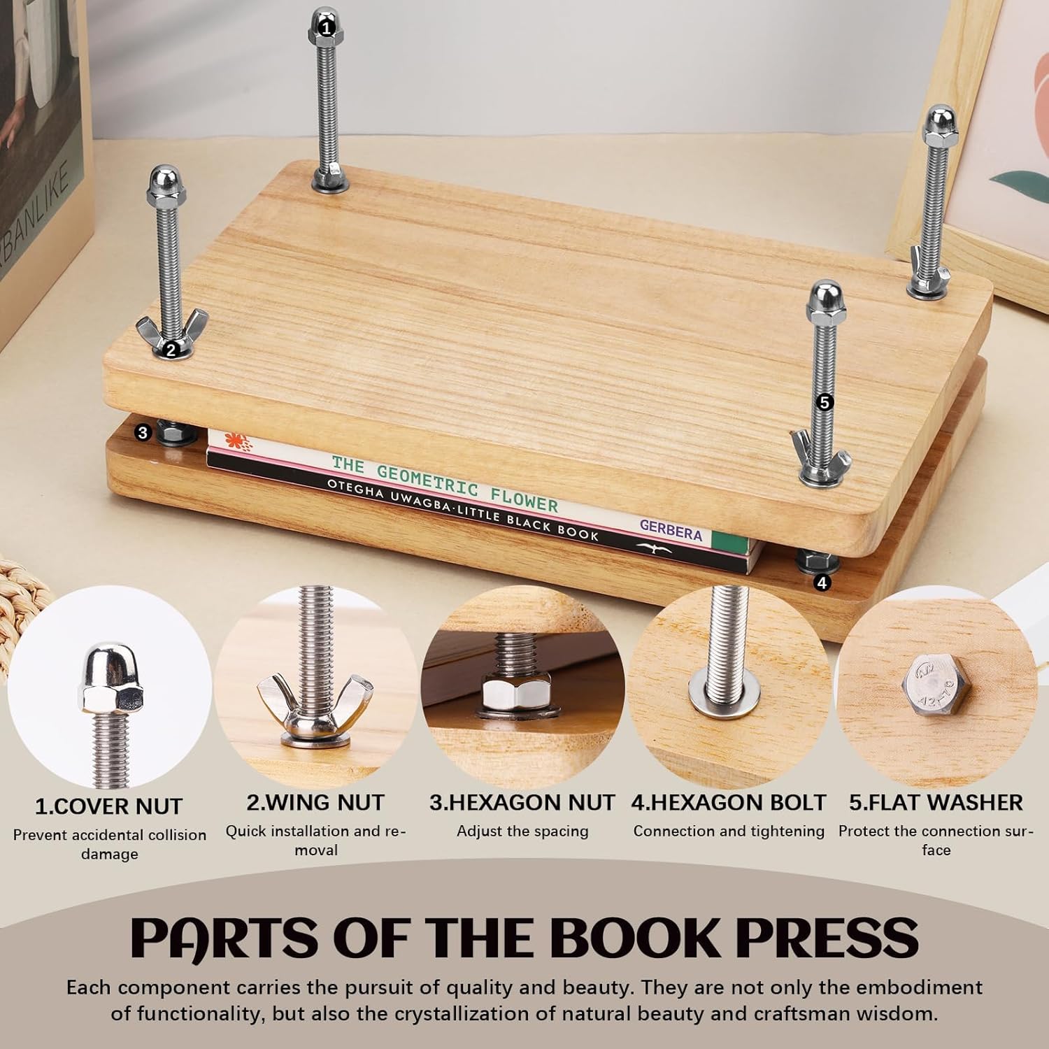 Prensa de Libros de Madera, He - Binding Machine Comb reseña y precio