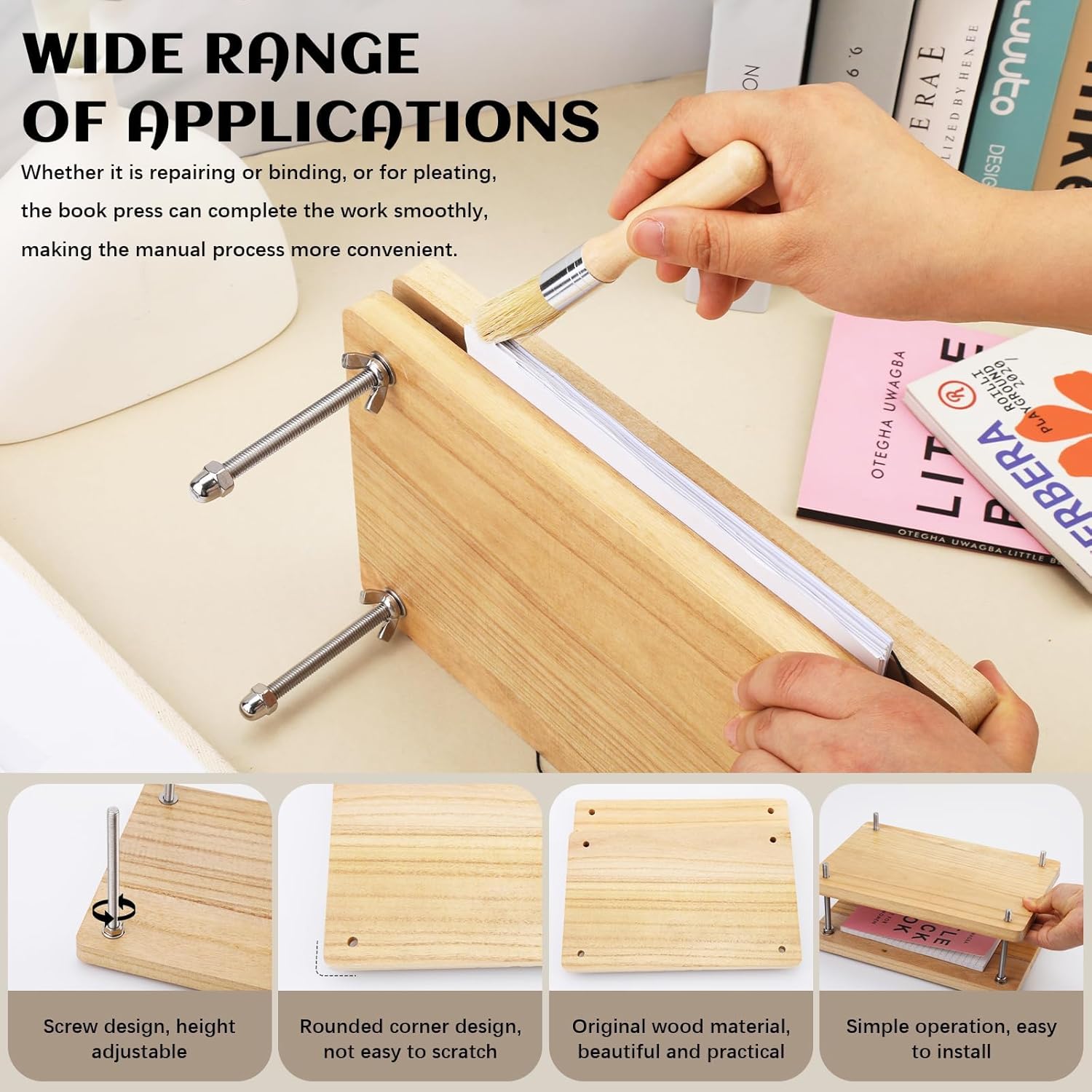 Prensa de Libros de Madera, He - Binding Machine Comb reseña y precio