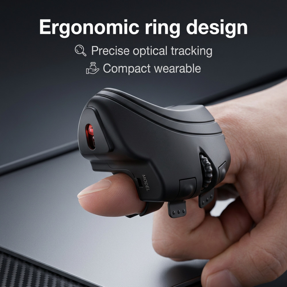 Ratón con anillo para el dedo, - Office Technologies reseña y precio