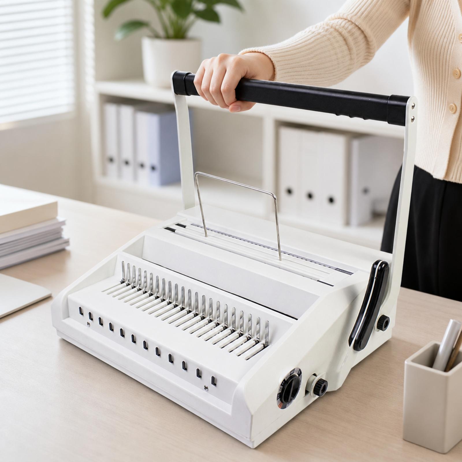 Máquina encuadernadora manual  - Binding Machine Comb reseña y precio