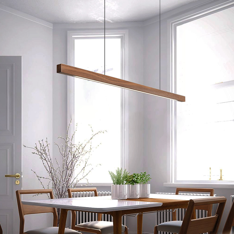 Luces colgantes de madera pers - Office Technician reseña y precio